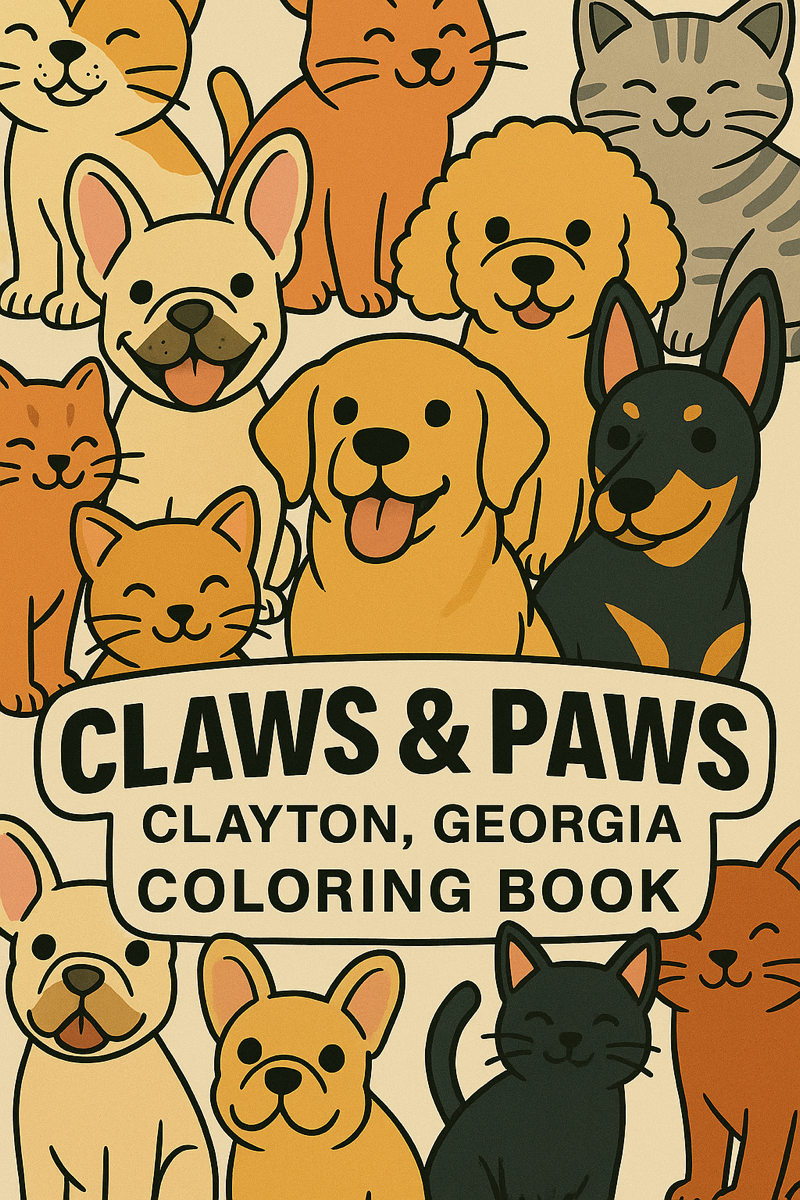 Claws and Paws Ramshackle coloring book cover