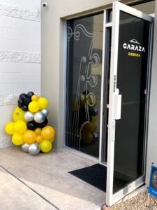 Branded balloons at a brand activation